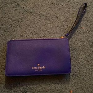 Royal Blue Kate Spade Wristlet wallet